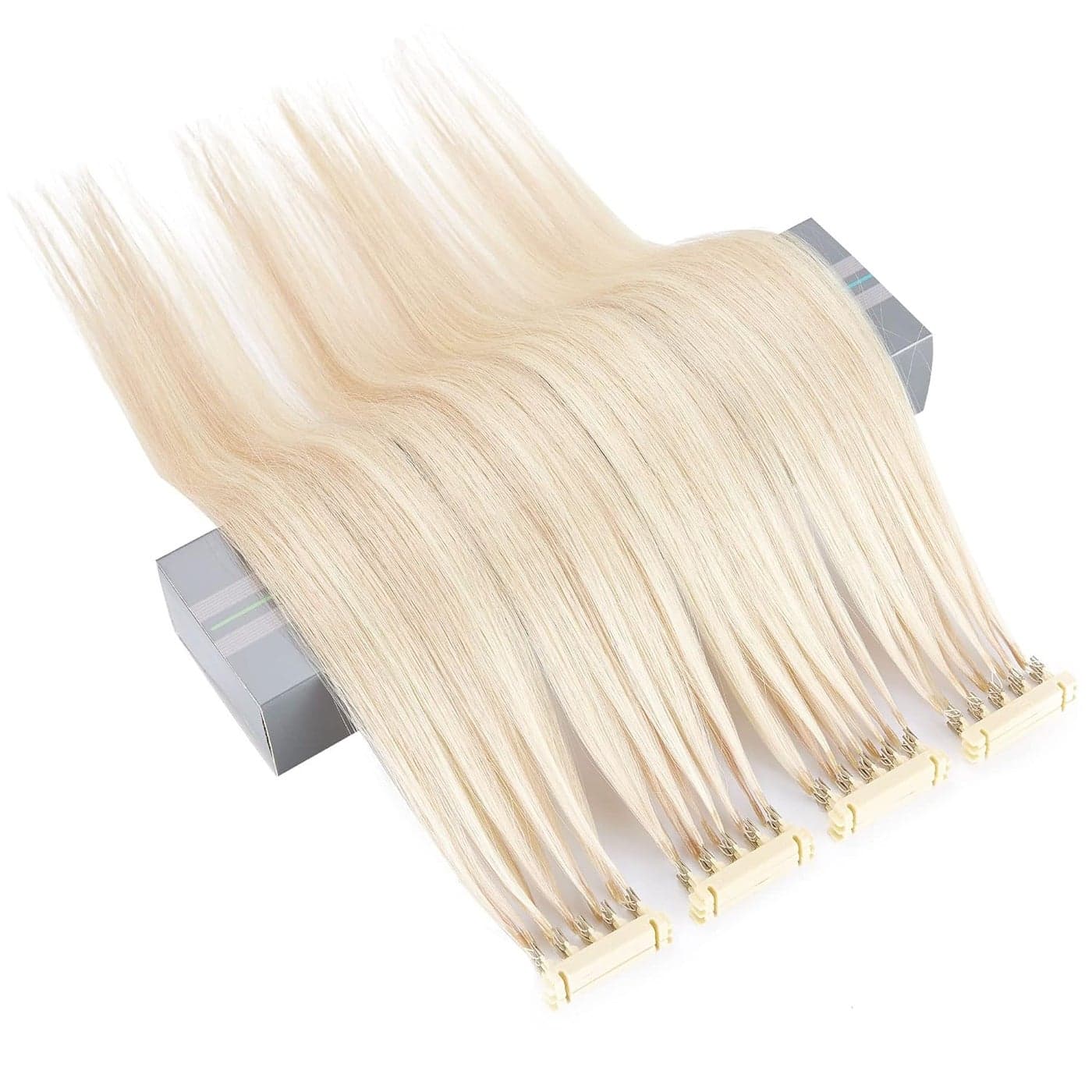 6D Second Generation Hair Piece 100 Real Natural Hair Extensions Can Perm and Dye Hair No Tangling Five Bunches in a Row 16Inch 18p613