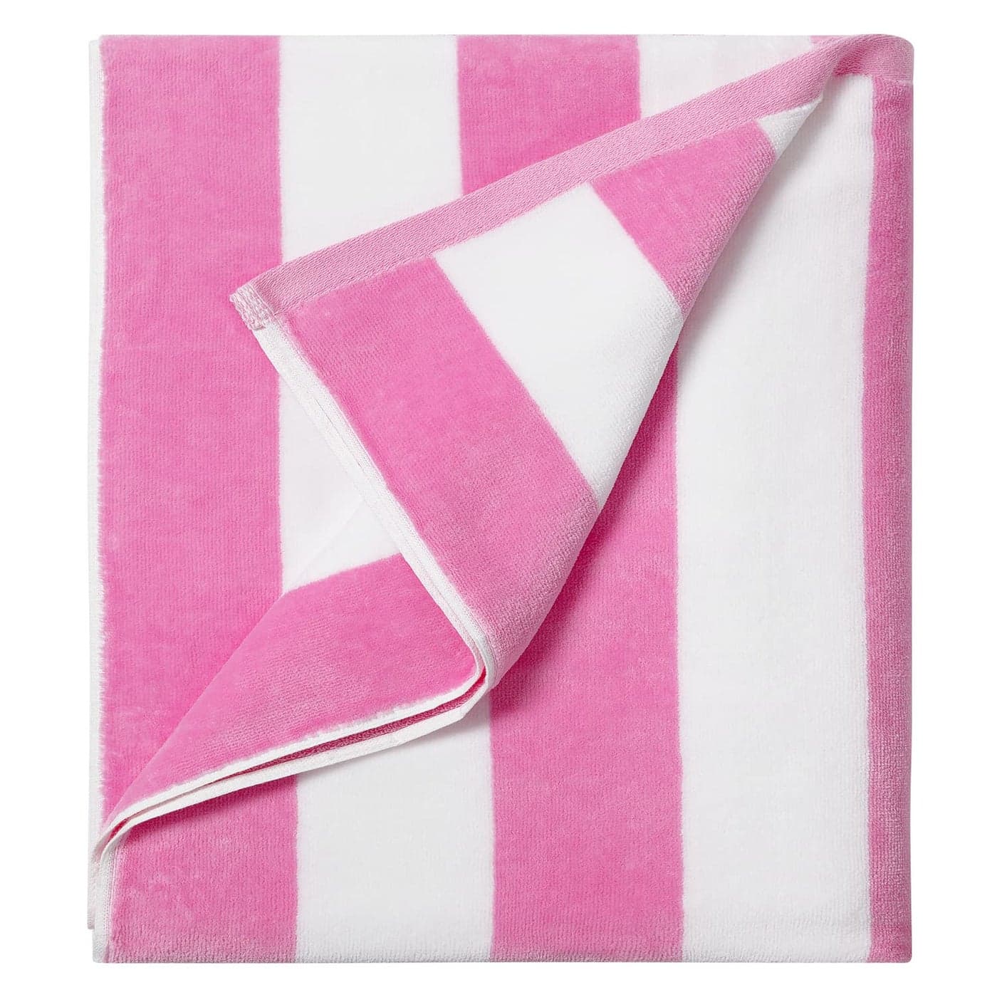 LULUHOME Large Oversized Beach Towel - Big Cotton Towel 36 x 70 Inch Striped Pool Towel, Large Cabana Soft Swimming Towel for Adult Men Women,Pink