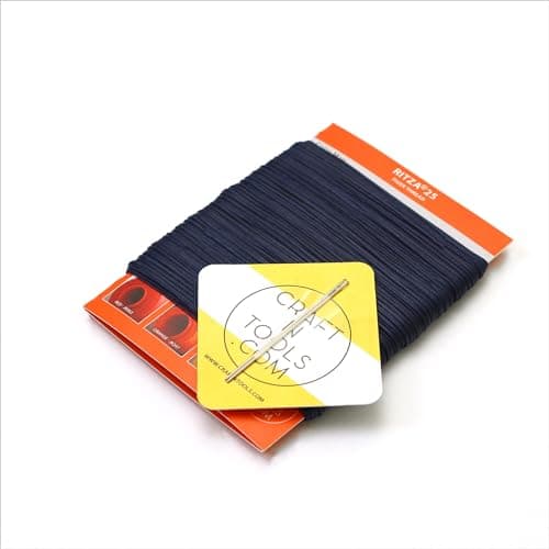 Royal Blue 0.8mm RITZA 25 Tiger Thread for Leather Craft | Waxed Tiger Thread | Ritza 25 Thread | Waxed Polyester | Saddlers Thread