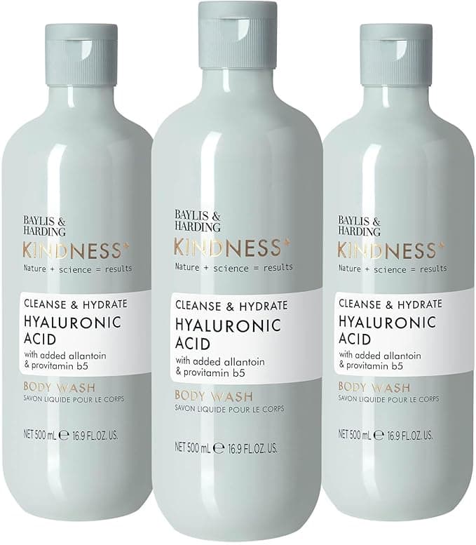 Baylis Harding Kindness Plant Hyaluronic Acid Pear Orange Blossom Fragrance 500 ml Cleanse Hydrate Hand Wash Pack of 3 Vegan Friendly