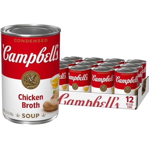Campbell's Condensed Chicken Broth, 10.5 Ounce Can (Pack of 12)