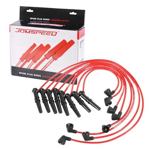 JDMSPEED Spark Plug Wire Set 8MM Replacement for Ford Lincoln Mercury Grand Marquis F-150 F250 E-150 Town Car Crown Victoria V8 4.6L 1996-1999 Set of 8 Replace 2500-79542, 2X1320, 96858 Red