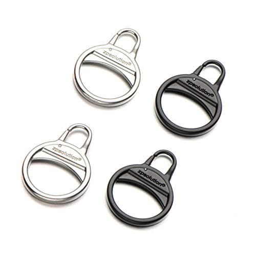 Zpsolution Ring Zipper Pull Replacement Perfect for People with Arthritis or Limited Hand Dexterity Zipper Tab Repair for Boots Jackets Coats Shoes Backpack Luggage Suitcase