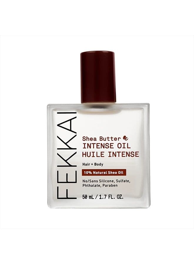 Shea Butter Intense Oil - 50 mL - Hydrates, Smoothes & Nourishes Hair + Body - Salon Grade, EWG Compliant, Vegan & Cruelty Free