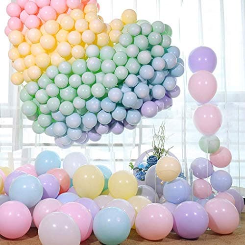 HK balloons Pastel Latex Balloons 10 Inches Macaron Candy Colored for Wedding Graduation Kids Birthday Party Christmas Baby Shower (Pack of 200)
