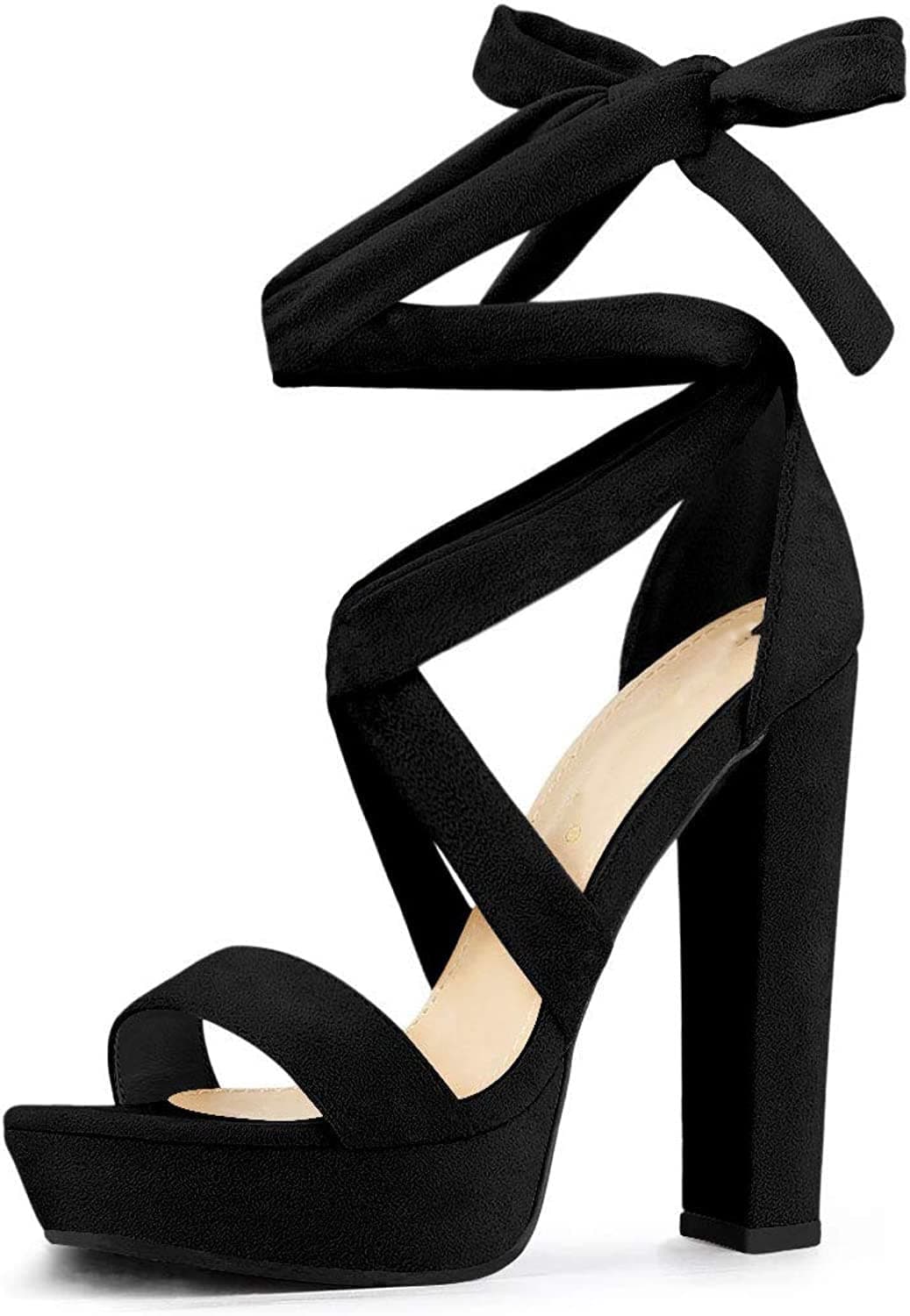 JM LOOKS Womens Fashion Sandal Black 5 UK