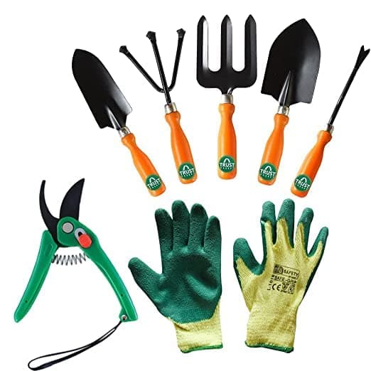 TrustBasket 7 Pcs Durable Premier Multi-Purpose Plant Care/Garden Tool kit for Home Garden
