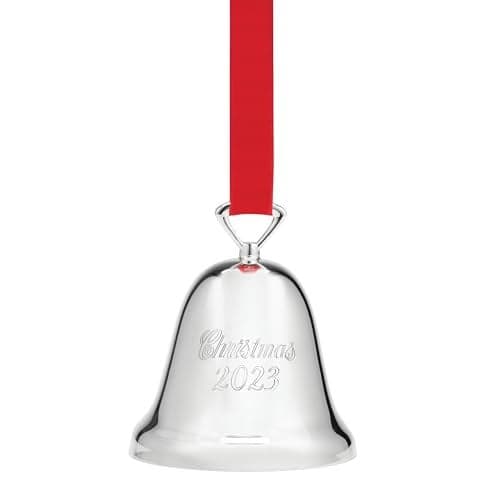 Reed & Barton 894800 2023 Annual Silverplated Christmas Tree Bell, Ornaments