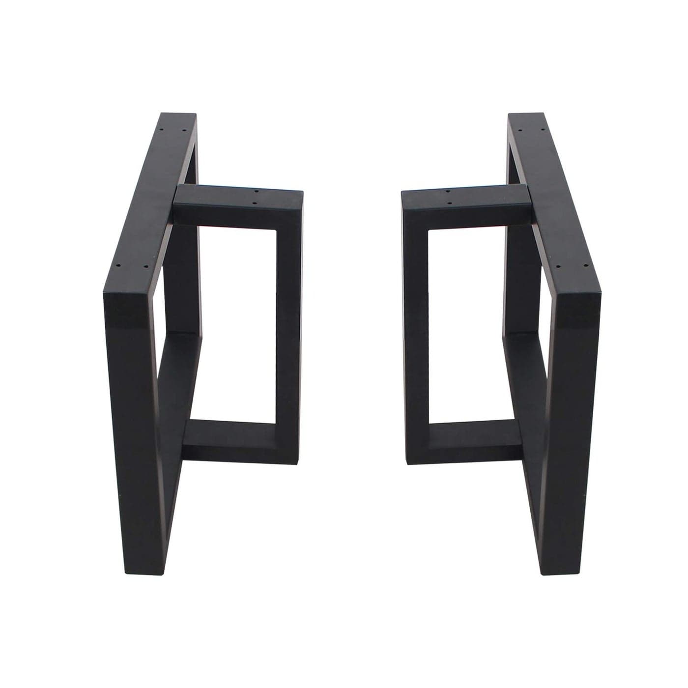 Womio 2Pcs Metal Furniture Legs Rustic Decory T Shape Table LegsDesk LegsHeavy Duty Dining Table LegsIndustrial ModernBlackH157 x L177 inchs