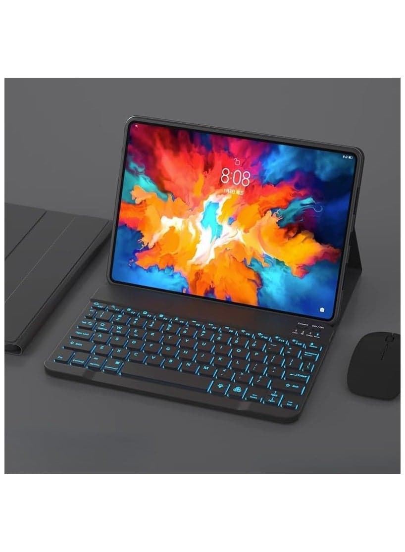 Backlit Keyboard Case Compatible with Lenovo Tab M11 11 Inch/Xiaoxin Pad 2024 Case, Detachable Wireless Keyboard Slim Leather Smart Cover with Mouse