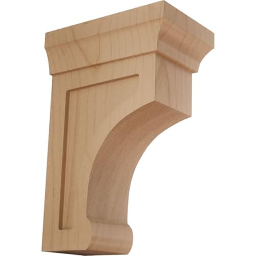 Ekena Millwork BKTW02X04X06GOAL Small Gomez Wood Wood Brackets 2 12W x 4D x 6H Alder
