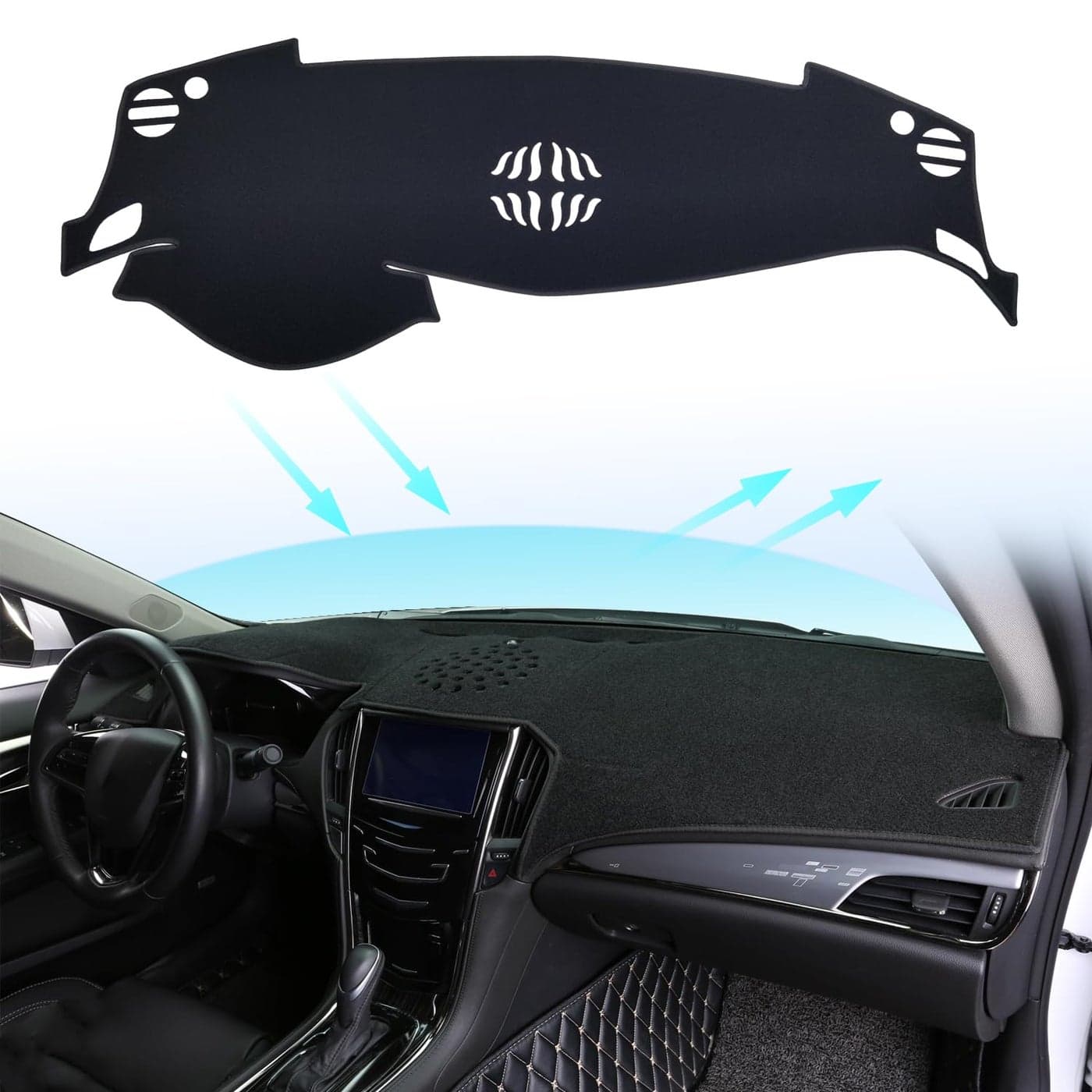 Dash Cover Mat for Nissan Altima 2018 2017 2016 2015 2014 2013 Dashboard Cover Mat Interior Accessories Nonslip Dash Board Protector Mat Sunshade Anti Glare Pad Carpet