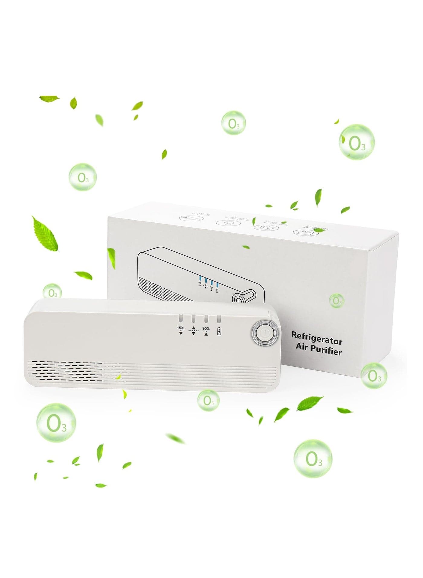 Portable USB Rechargeable Fridge Deodorizer, Eco-Friendly Odor Eliminator, Reusable Charcoal Absorber for Fresh Refrigeration