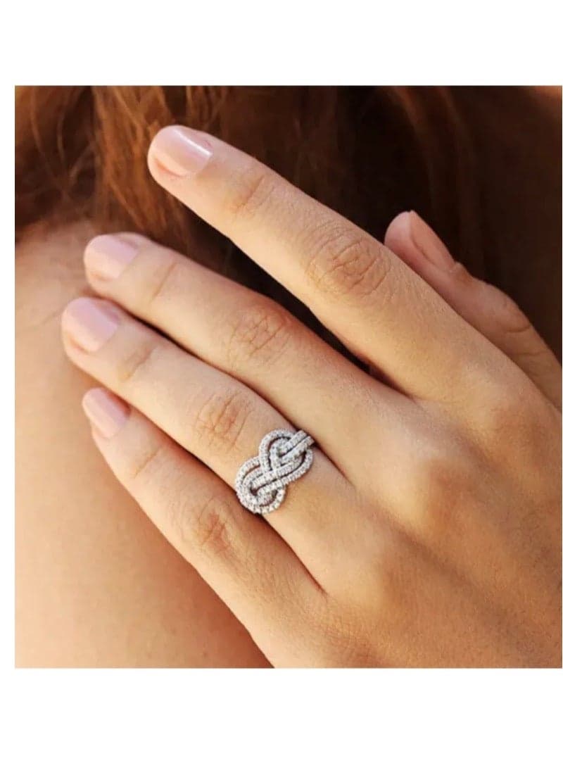 925 Silver Plated Ring For Women Size 7