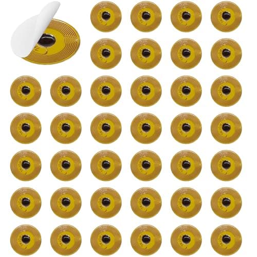 12 pcs NFC Tags NTAG215 FPC Tag Flexible NFC Nail Heat Resistant Stickers Electronic Tag NFC Key Tags Material Programmable RFID Sticker 10mm Round