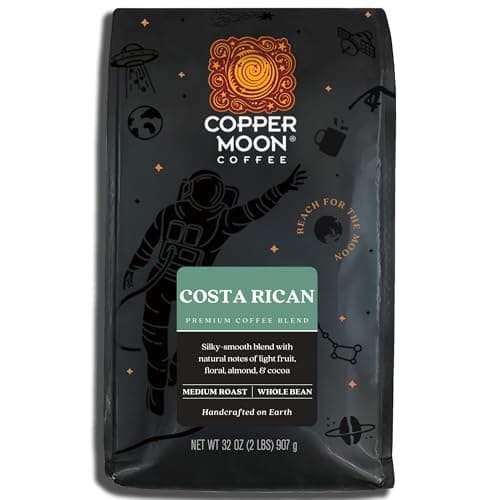 Copper Moon Medium Roast Whole Bean Coffee Costa Rican Blend 2 Lb