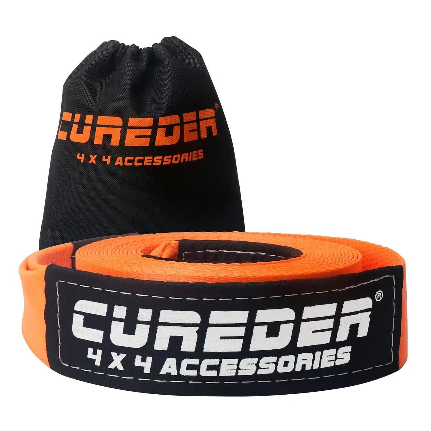 Cureder Tow Strap 3 x 20ft Recovery StrapLab Tested 35121 lb Break Strength Snatch Strap Suitable for Emergency OffRoad Vehicles and Trucks Get Your Vehicle Out of Any Situation