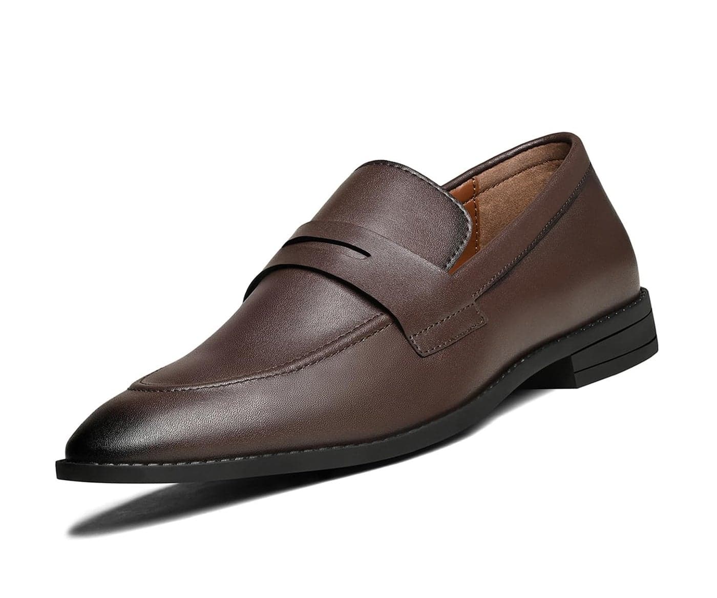 LOUIS STITCH Loafers Formal Shoes for Men | Slip-On Moccasins | Ideal for Business, Casual, Parties | Solid Brunette Brown | UK Size 9 (LSRG_MCBB)