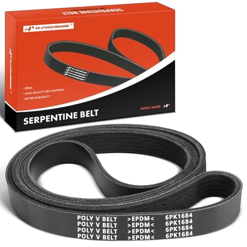A-Premium 66.33 Inch Engine Serpentine Drive Belt Compatible with Jeep, Dodge, Buick, Chevrolet, Chrysler & Pontiac Cars - Grand Cherokee, Charger, Durango, Challenger, Regal, Impala, Monte Carlo, 300