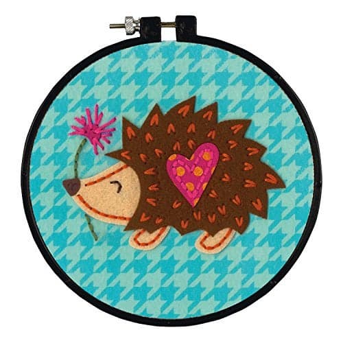 Dimensions Learn-A-Craft Felt Applique Kid's Craft, Hedgehog