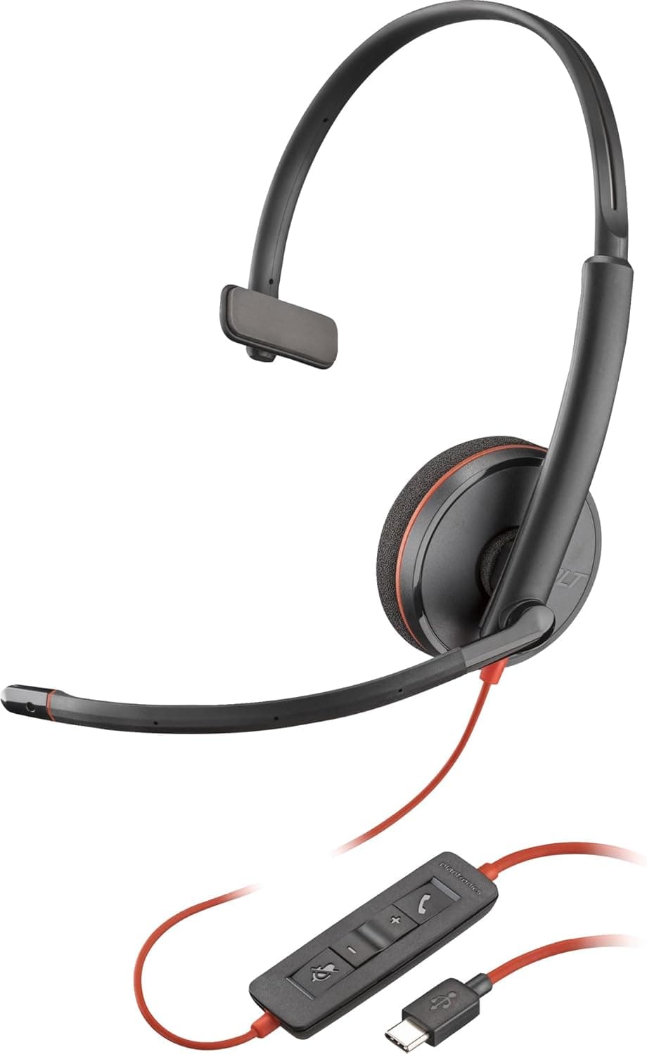 Poly Headphones with Microphone 8X214A6 Black