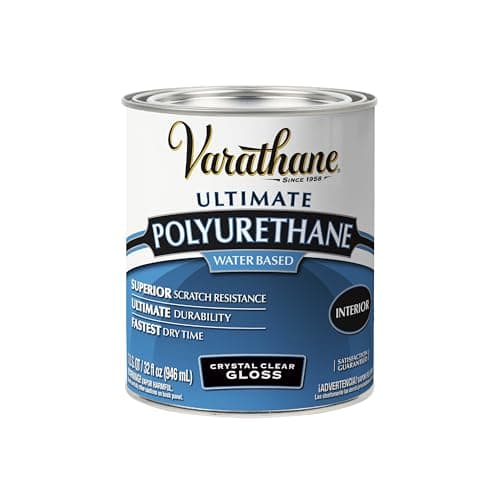 Rust-Oleum 200041H Varathane Ultimate Polyurethane Interior Wood Varnish/Finish (Water-Based | Gloss Clear | 946 ML)