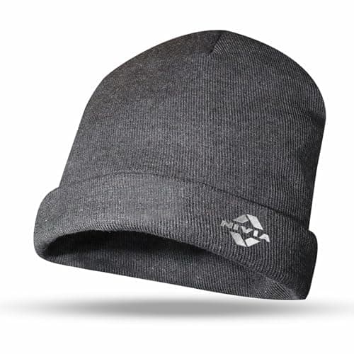 Nivia Cotton Slouchy Beanie & Skull Cap for All Seasons, Unisex, Pack of 1 (Dark Grey)