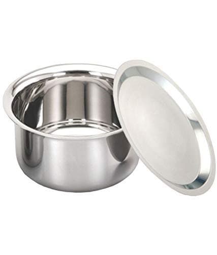 Super HK Patila/Bhagona/Tapeli Stainless Steel with LID (Stainless Steel, 1.5 Litre)
