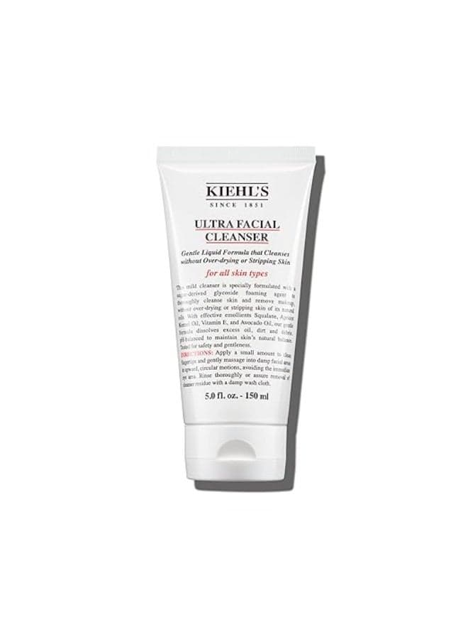 Facial Cleanser, Lightweight Foamy Facial Cleanser, Enriched Formula that Replenishes Skin Barrier, Gently Exfoliates and Moisturizes