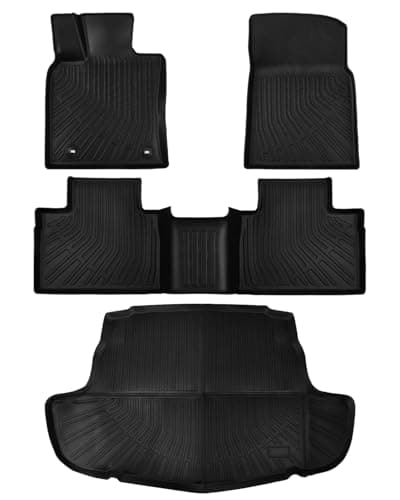 Floor Cargo Mats for Toyota Camry 2026 2025 All Weather Rubber Floor Liners for Camry HybridLESEXLEXSE Accessories Car Mats Easy Clean Odorless AntiSlip