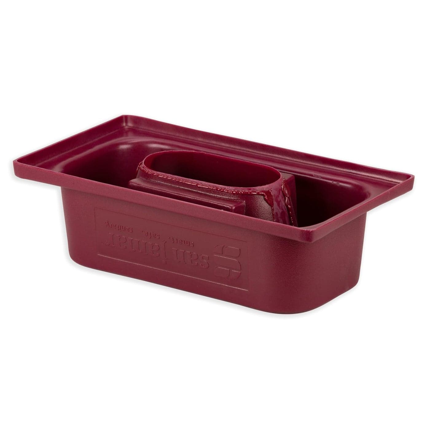 San Jamar Katchall Magnetic Flatware Retriever Trash Can Lid Fits Slim Style Containers for Restaurants Hospitals and Schools Plastic 65 x 215 x 1175 Inches Burgundy