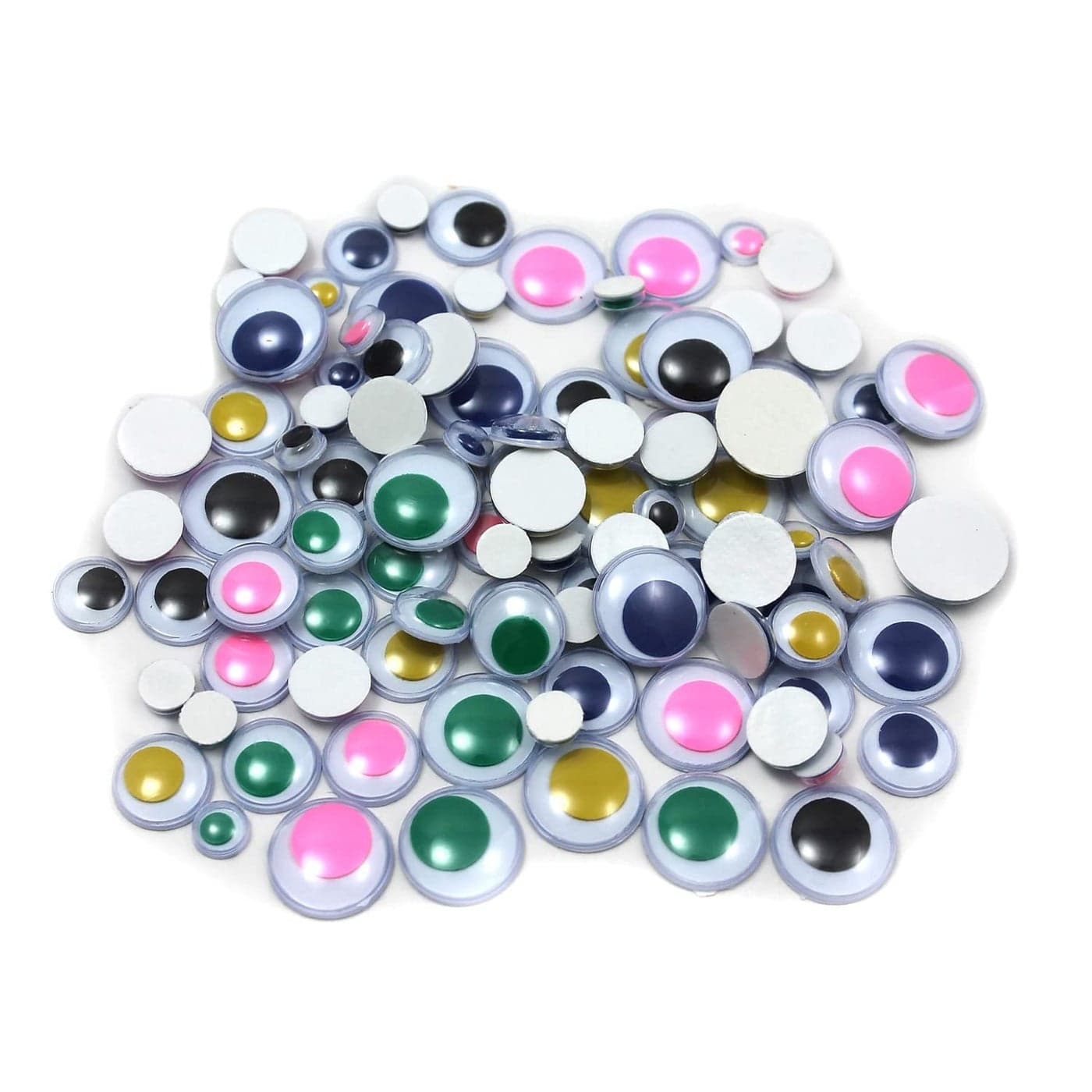 Charles Leonard Creative Arts by Wiggle Eyes Peeln Stick Assorted Colors and Sizes 100Bag