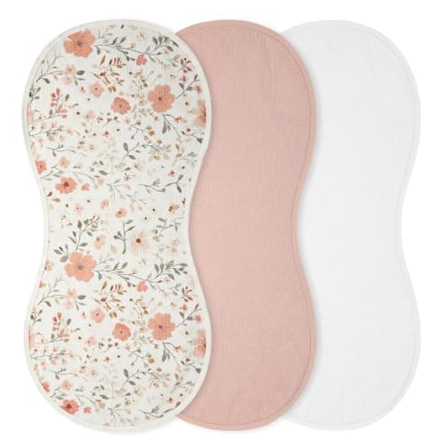 Hahafelt 3 Pcs Changing Pad Liners Fits in Peanut Shape Changing Pad Waterproof Diaper Mats Organic Cotton Peanut Mats are Warm on a Babys Back Washable ReusableFresh StyleWhite