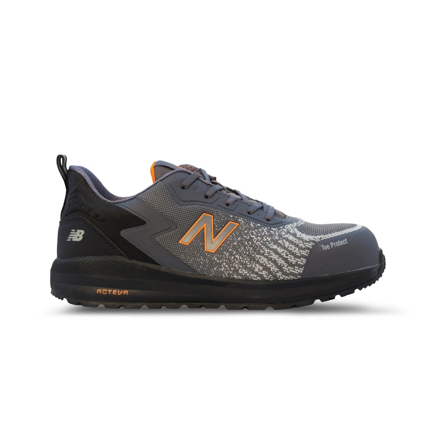 New Balance Mens Composite Toe Speedware Industrial Boot GreyOrange 75 Wide