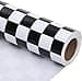 Titiweet Checkered Flag Wrapping Paper Roll Mini Roll 17 Inches X 165 Feet Race Car Wrapping Paper for Boys Girls Cars Wrapping Paper for Birthday Christmas Holiday