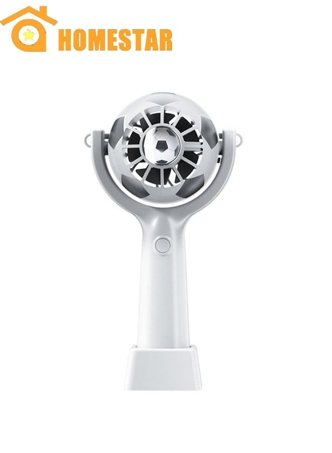 Football Design USB Rechargeable Fan, Portable Handheld Fan, Quiet Powerful, Cooling Day Essential, Perfect for Fans
