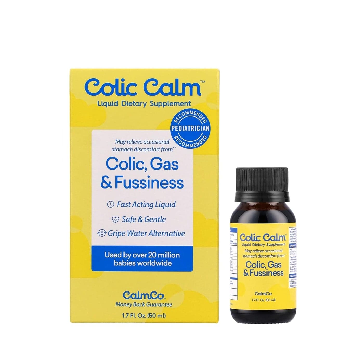 Colic Calm Alternative Gripe Water for Babies Infant Gas Drops for Newborns Colic and Upset Stomach Relief Safe Gentle Gluten Free Baby Essentials for Digestive Health 17 fl oz Pack of 1