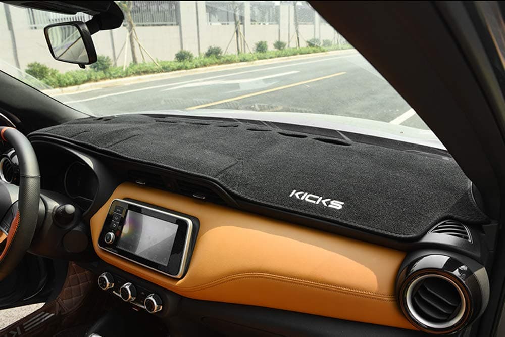 Salusy Dashboard Dash Protector Dash Mat Sun Cover Pad Compatible for Nissan Kicks 2018 2019 2020 2021 2022 2023