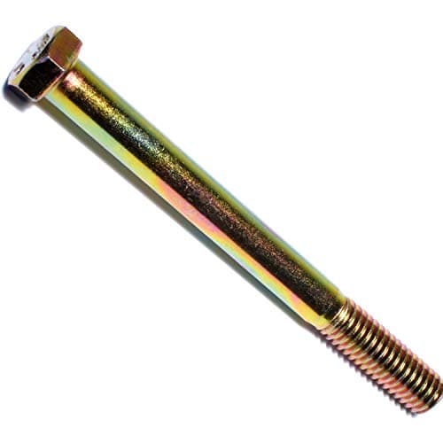 Hard-to-Find Fastener 014973252373 Coarse Hex Cap - Grade 8, 3/8-16 x 4, Piece-5 , yellow
