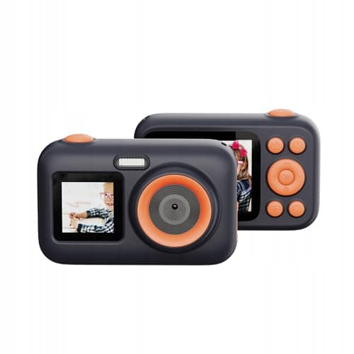 SJCAM FunCam+ Black Dual Screen Action Camera | 1080P Ultra HD | 2.4" Large Display, Video Recording, Photo Shooting, Timelapse for Kids & Adults