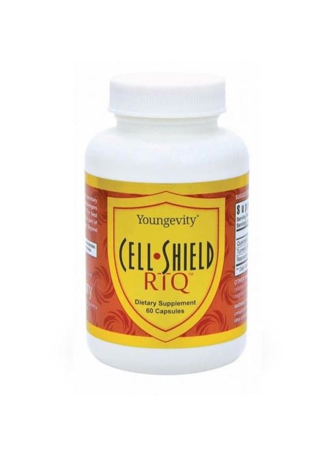 Cell Shield RTQ™ - Turmeric Curcumin (95% Circuminoids), Quercetin, Japanese Knotweed - Highly Bioavailable Antioxidant Blend - 60 Capsules