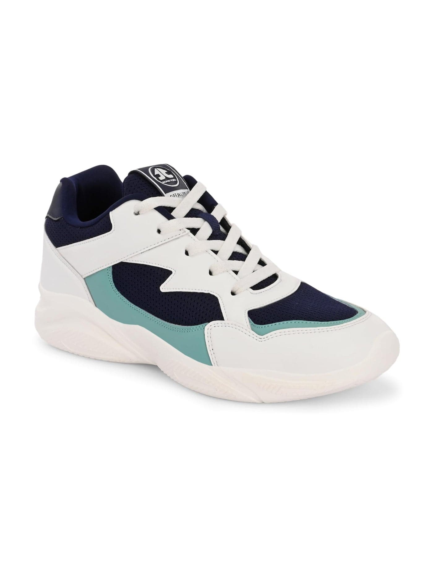 OFF LIMITS Men Roger Running Shoes, Navy/Off White/SEA Green, 9 UK