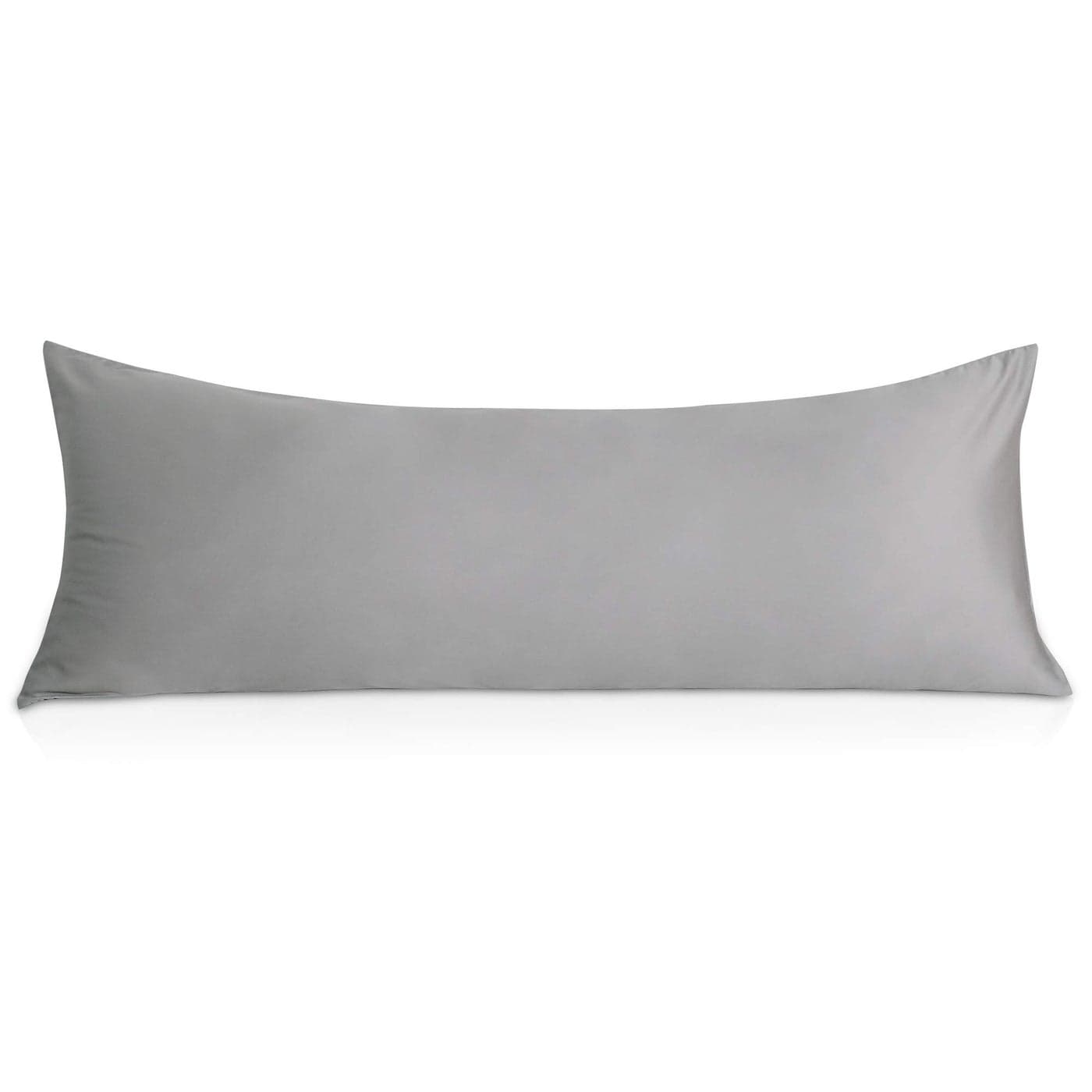 Oubonun 100 Cotton Body Pillowcase 800 Thread Count21x54 Moisture Absorbent and Breathable Premium Hotel Body Pillow Cover for All Seasons Light Gray