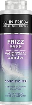 John Frieda Weightless Wonder Conditioner for Frizzy Fine Hair with Aloe Water 500ml Nourishing Conditioner for Fine Frizzy Dry Hair