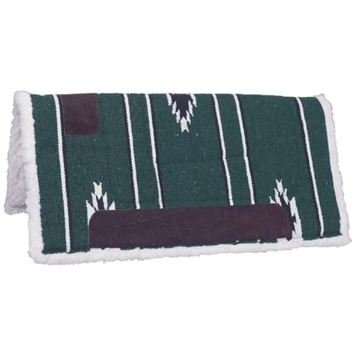 Tough1 Sierra Saddle Pad - 30 x 30 - Hunter Green/Black/Cream