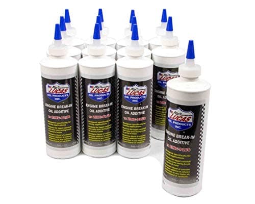 Lucas Oil 10063 Engine Break in Oil Additive w/TB Zinc Plus - 16 Ounce (Pack of 12)