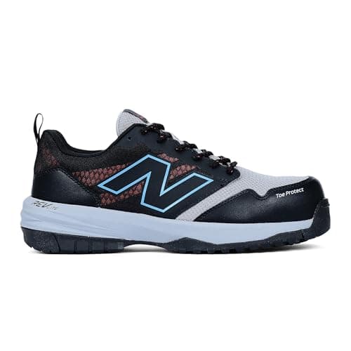 New Balance Men's Composite Toe Quikshift Industrial Shoe, Black/Blue/Red, 10