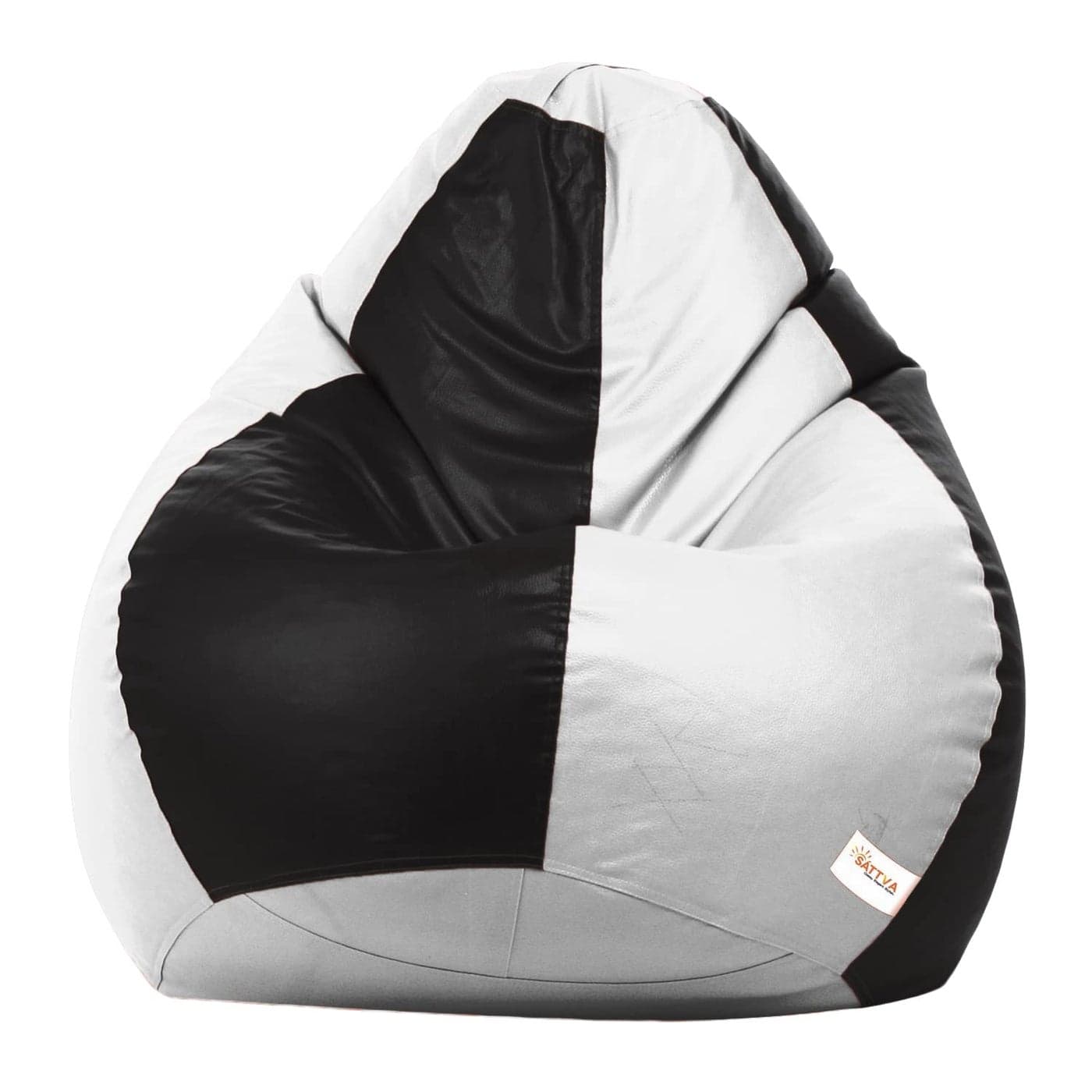 Sattva Classic Bean Bag Cover Without Beans XXXL Size Dual Colour Black White