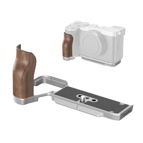 SmallRig A7C II / A7CR Handgrip L-Shape Grip for Sony Alpha 7C II/Alpha 7CR, Quick Release Plate for Arca, Lightweight Wooden Side Handle, for Quickly Switch on Tripods/Handheld Shooting - 4796B