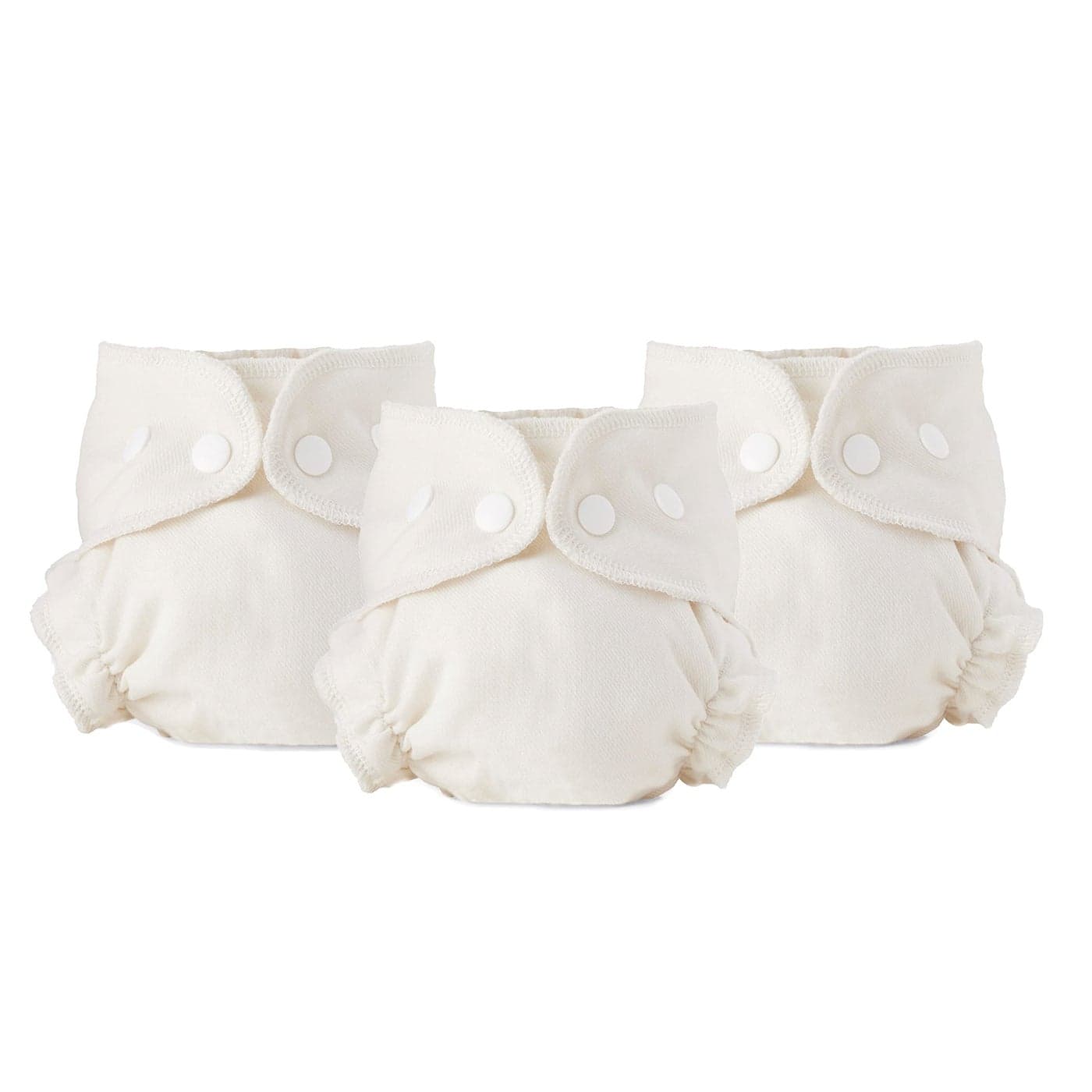 Esembly Cloth Diaper Inner TrimFitting Certified Organic Cotton Reusable and Absorbent LeakProof Inserts with Snap Closure for EcoFriendly Diapering 3Pack Size 1 717lbs